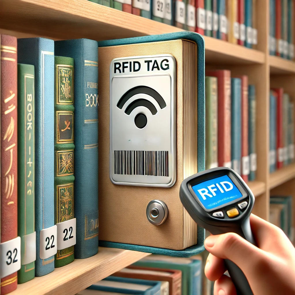 RFID Tag attached to books