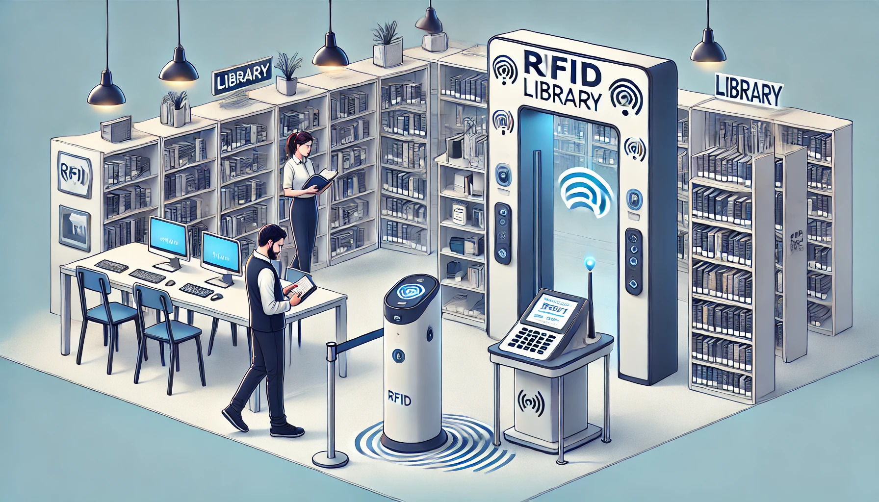 RFID library system